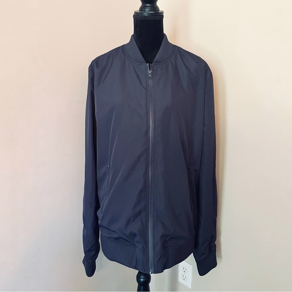 POINT ZERO Navy Sz XL Performance Windbreaker Bomber Jacket - Picture 8 of 11